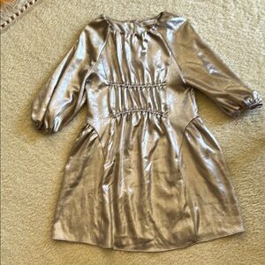 Zara Gold Long Sleeve Raglan Sundress